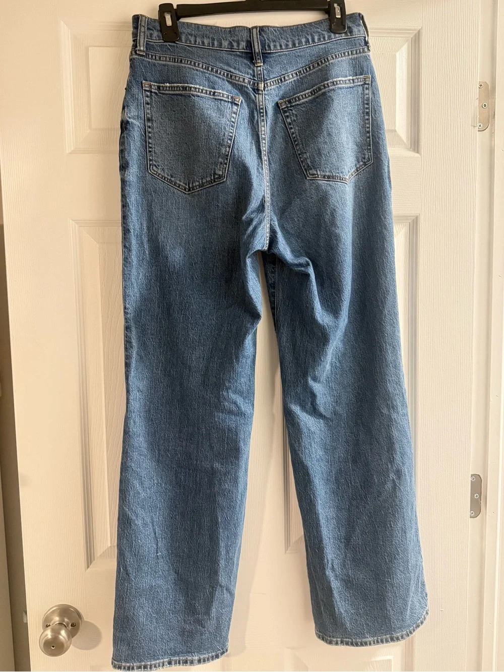 J.Crew Full-Length Wide-Leg Jeans – Size 28 – Medium Wash